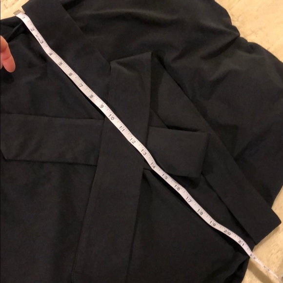 16 Athleta -BLACK- strapless, stretchy, belted NWOT - Picture 12 of 14